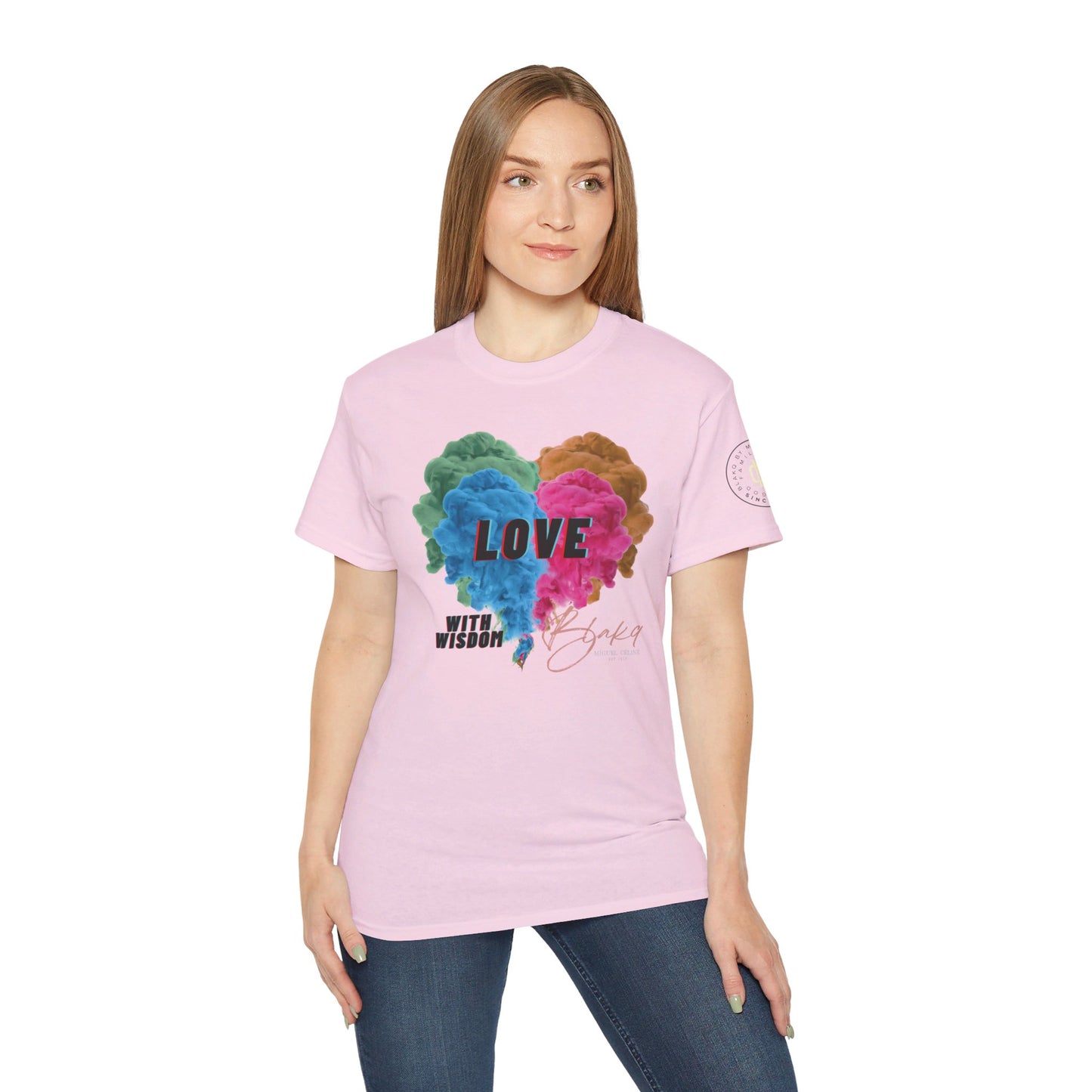 Womens Love with Wisdom Premium Ultra Cotton Tee