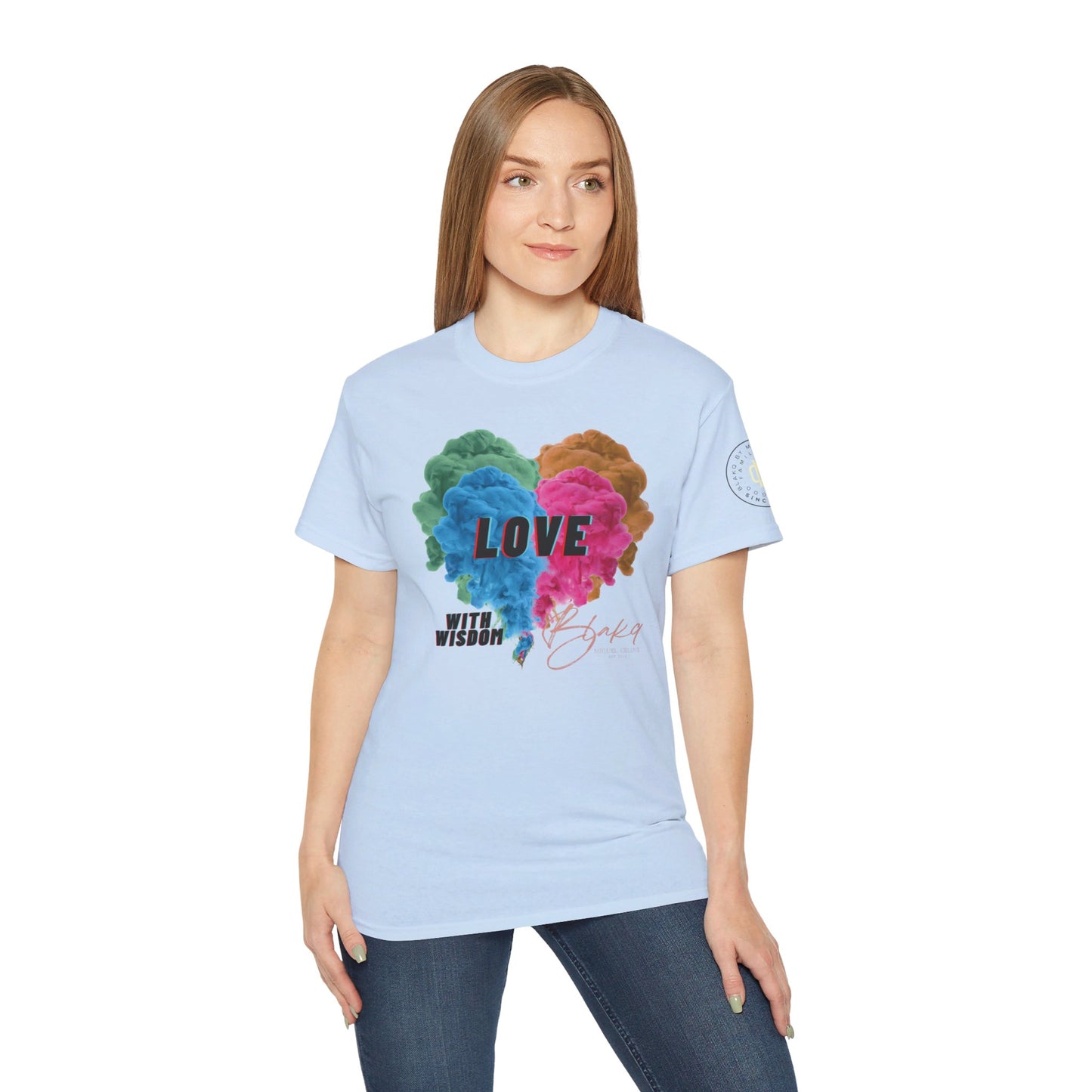 Womens Love with Wisdom Premium Ultra Cotton Tee