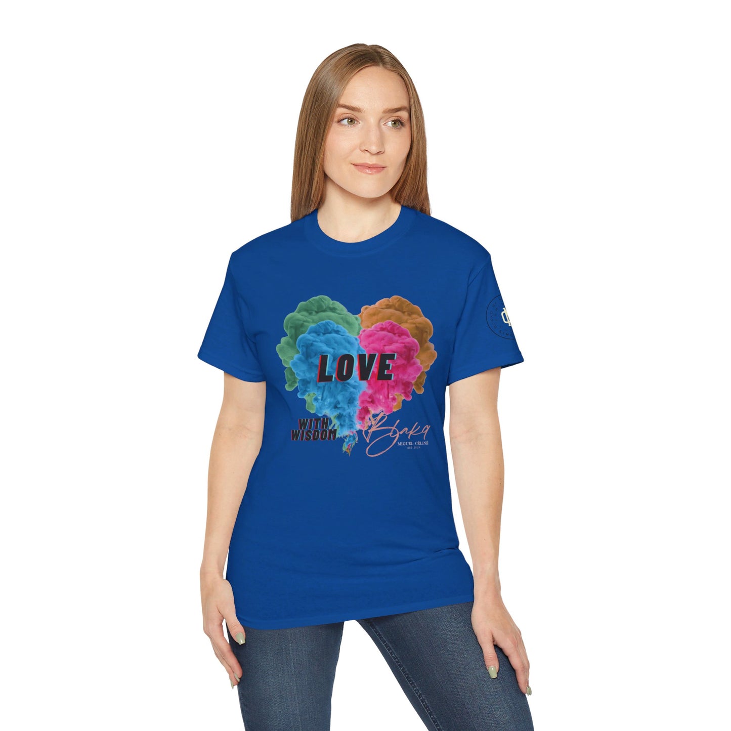 Womens Love with Wisdom Premium Ultra Cotton Tee