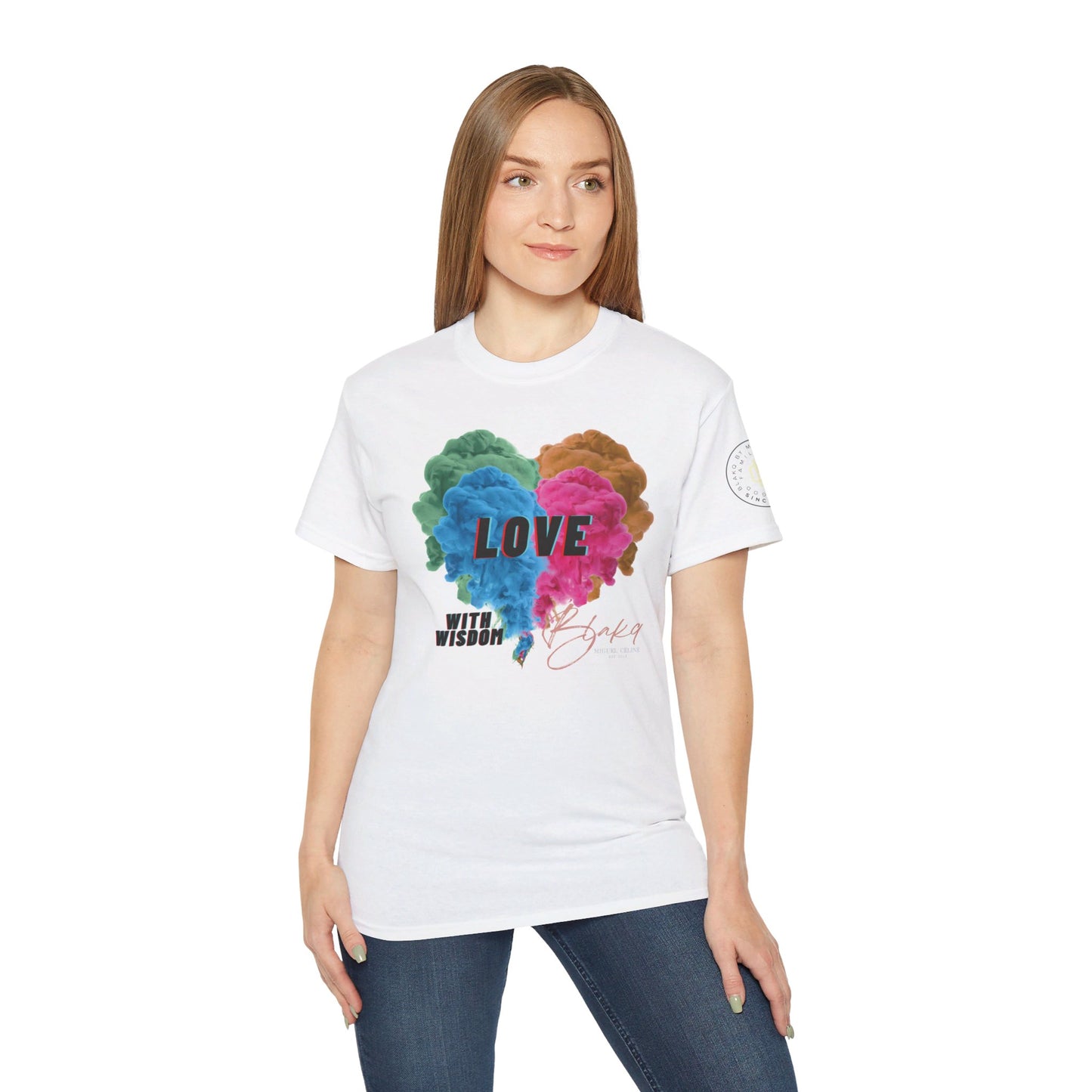 Womens Love with Wisdom Premium Ultra Cotton Tee