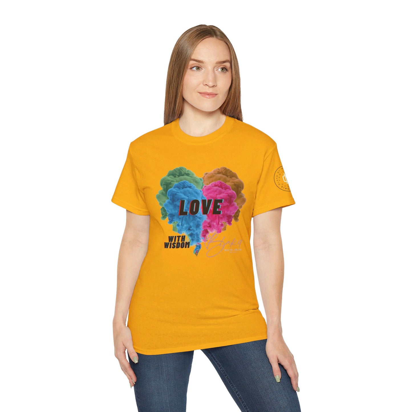 Womens Love with Wisdom Premium Ultra Cotton Tee