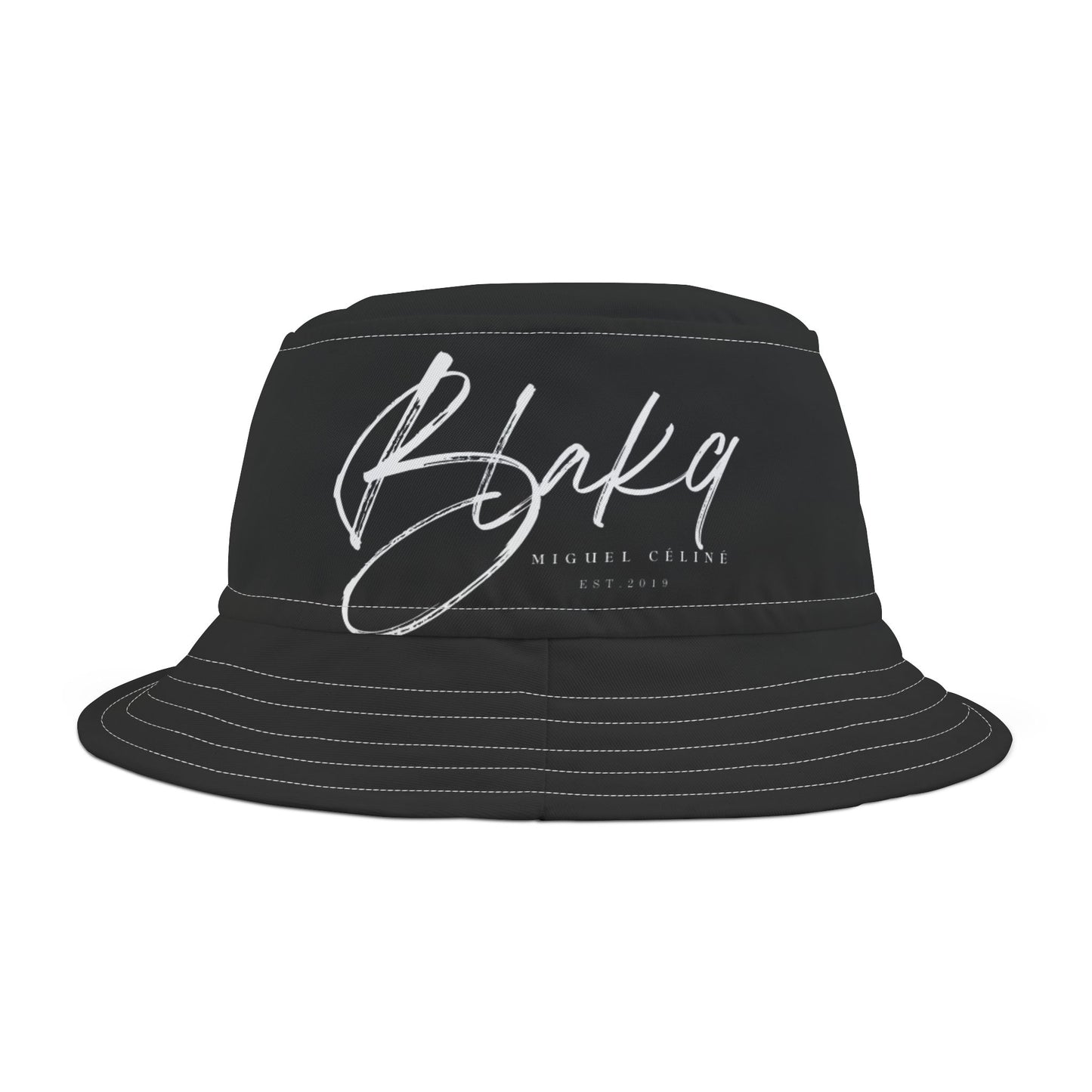 Miguel Celine Black Bucket Hat