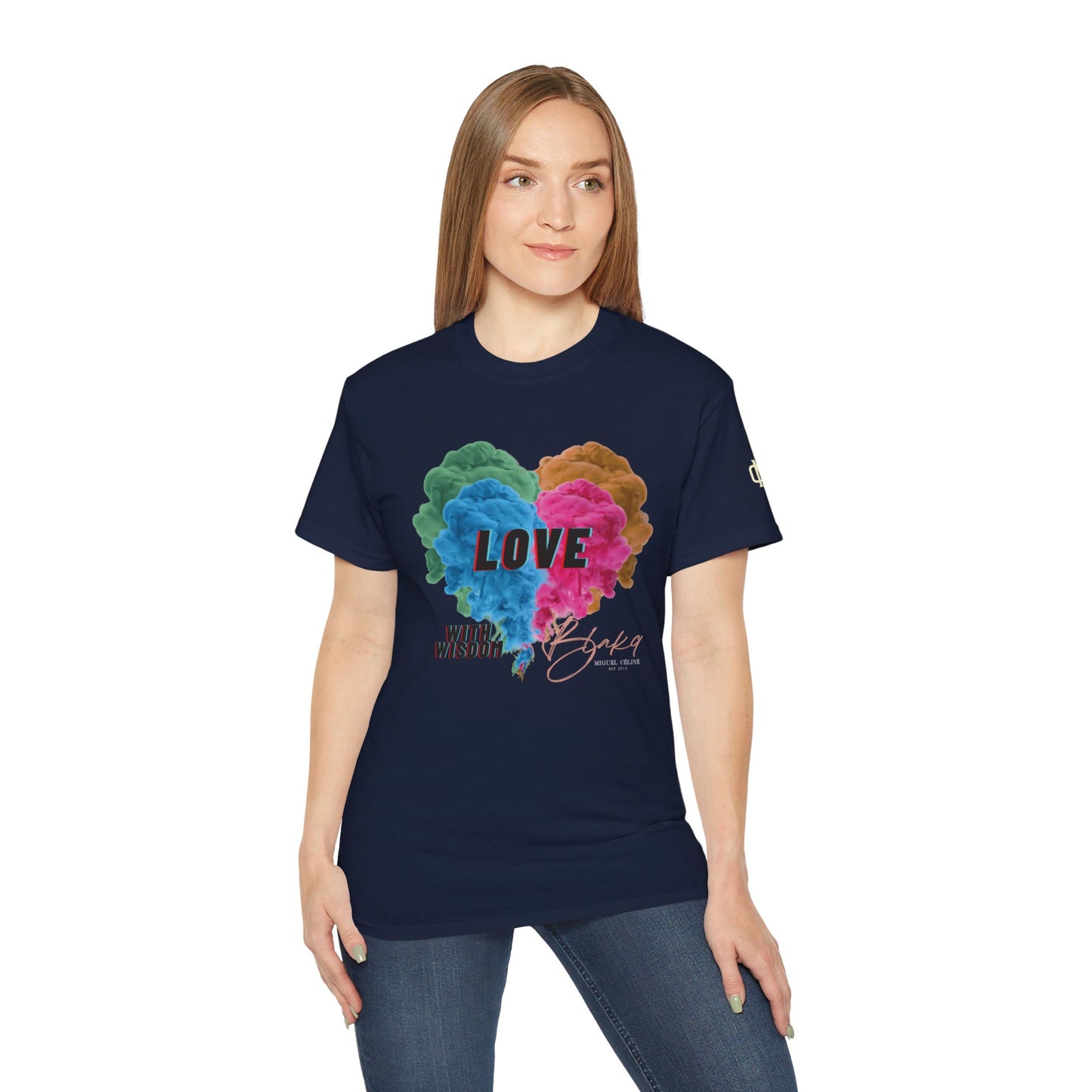 Womens Love with Wisdom Premium Ultra Cotton Tee