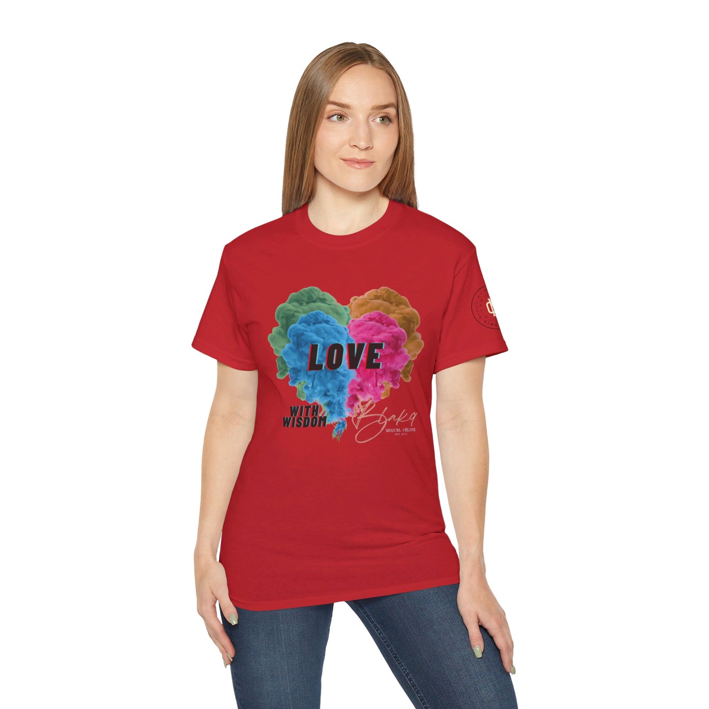 Womens Love with Wisdom Premium Ultra Cotton Tee