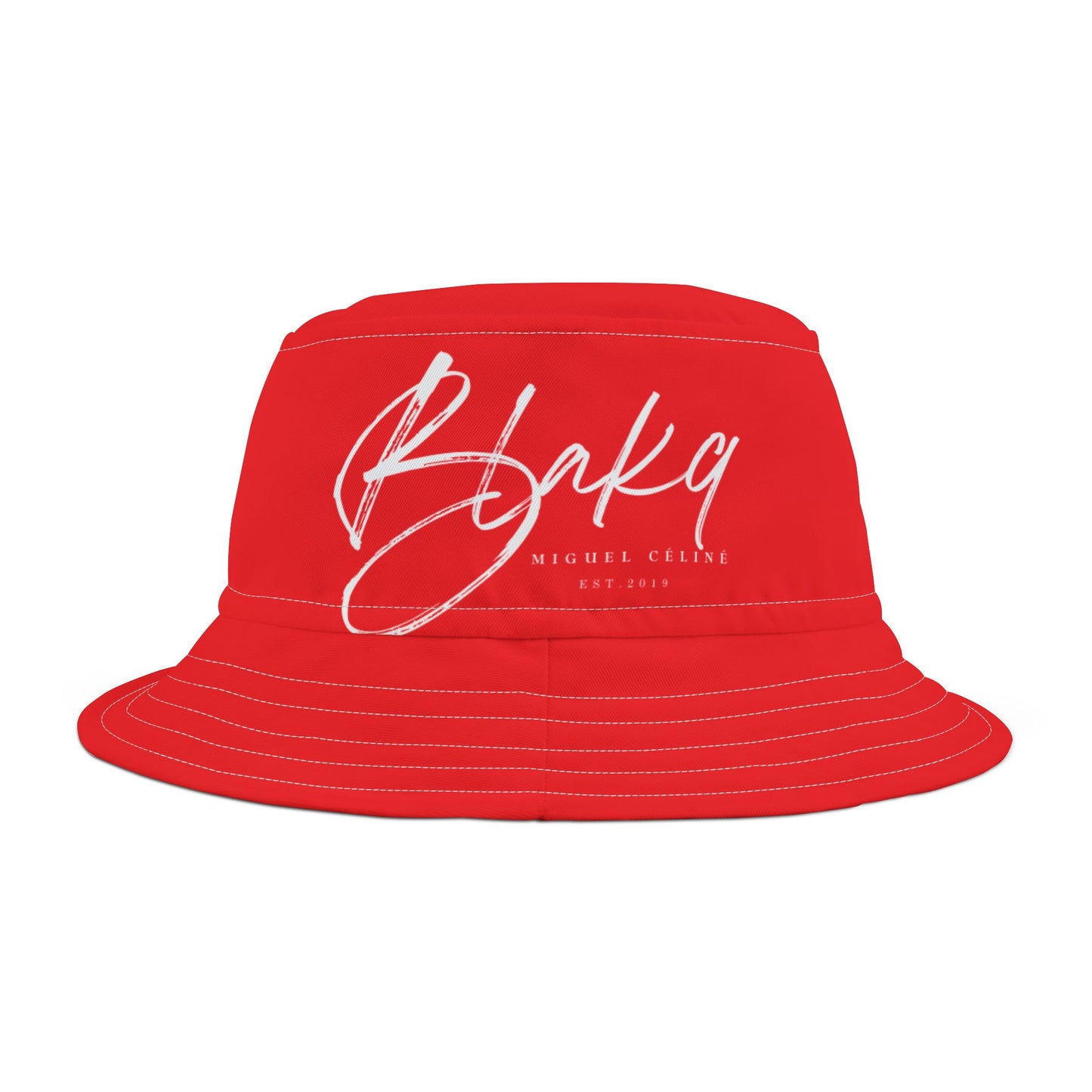 Miguel Celine Red Bucket Hat