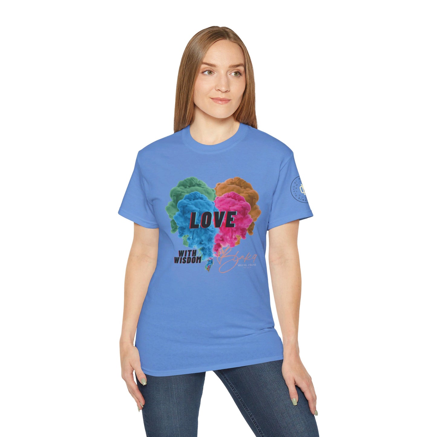 Womens Love with Wisdom Premium Ultra Cotton Tee