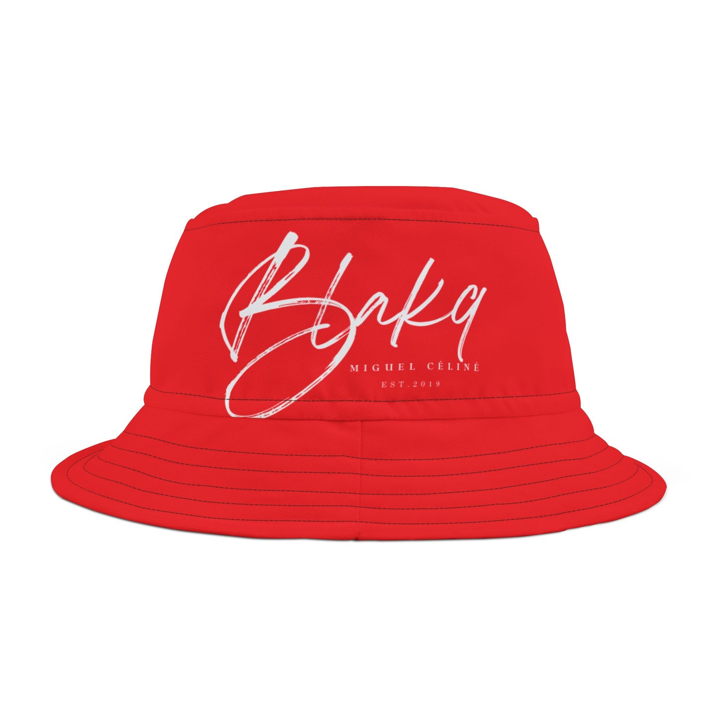 Miguel Celine Red Bucket Hat