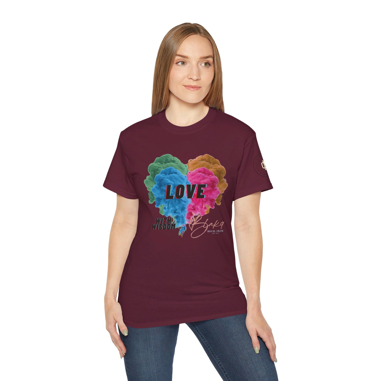 Womens Love with Wisdom Premium Ultra Cotton Tee