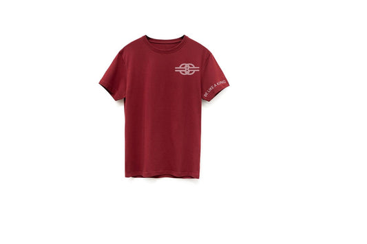 BLAK-Be Like A King Men's Embroidered T-SHIRT Red