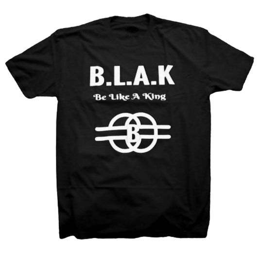 BLAK- BE LIKE A KING LOGO T-SHIRT BLACK