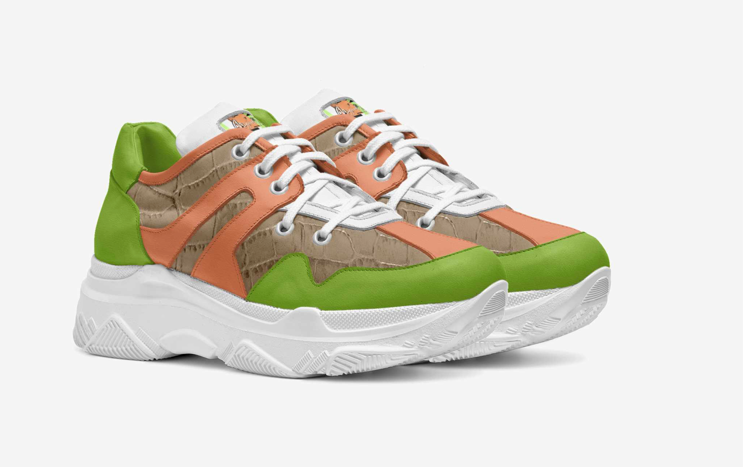 MIGUEL CELINE WOMENS LIMITED EDITION ITALIAN LEATHER SNEAKERS
