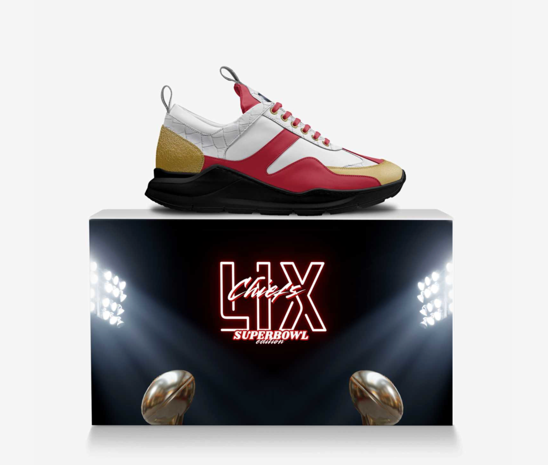 MIGUEL CELINE SUPER-BOWL LIMITED EDITION KANSAS CITY CHIEFS SNEAKERS