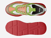 MIGUEL CELINE LIMITED EDITION APPLE GREEN AND PEACH RED BOTTOM RUNNERS