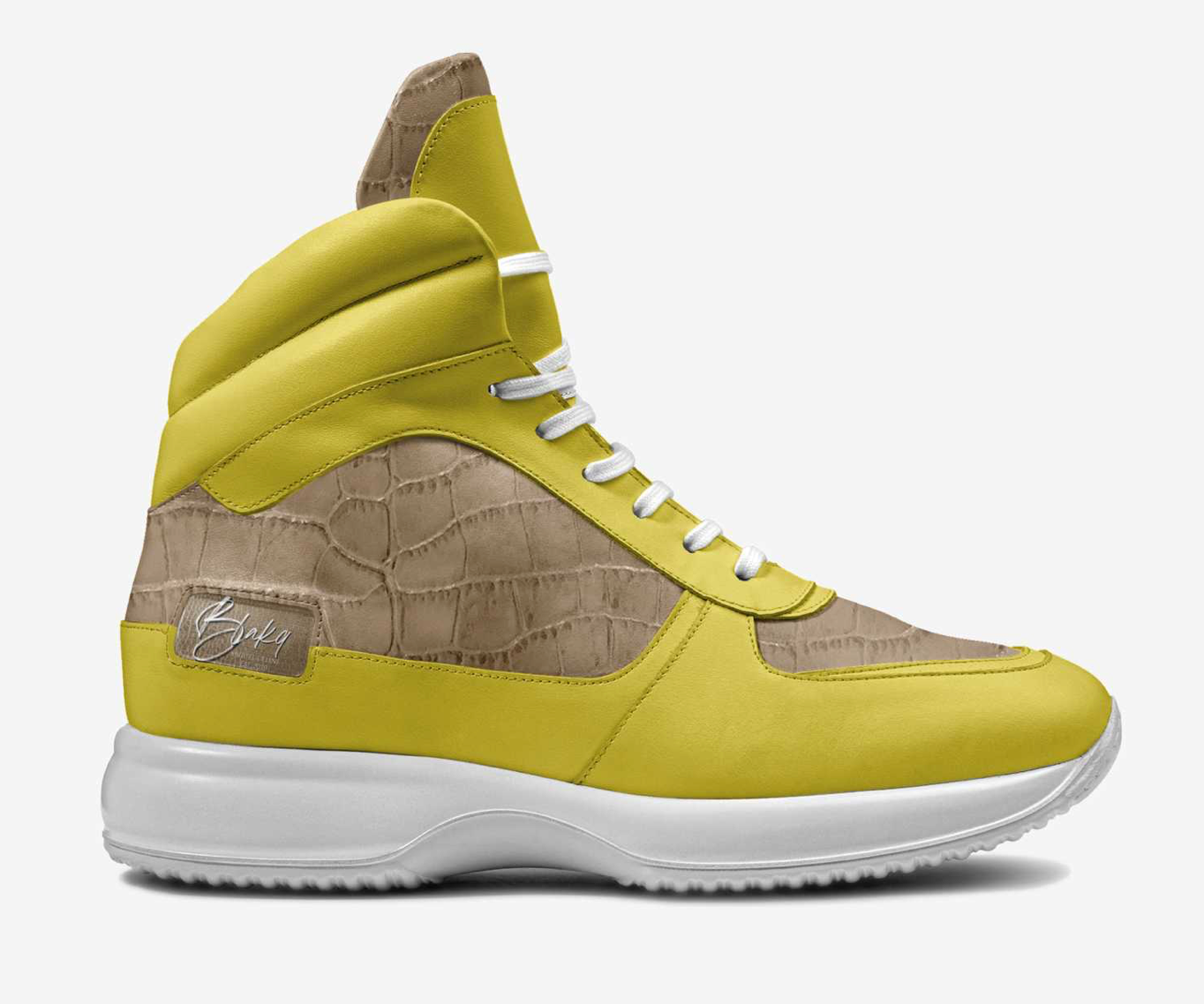 MIGUEL CELINE LIMITED TAN & YELLOW BOOTS