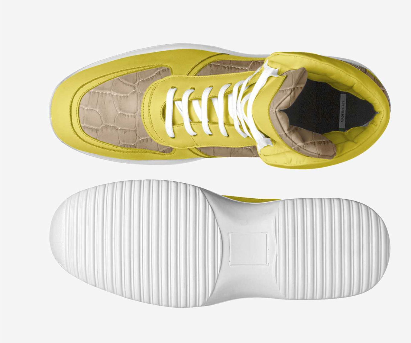 MIGUEL CELINE LIMITED TAN & YELLOW BOOTS